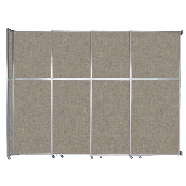 Versare Operable Wall Sliding Room Divider 12'8" x 10'3/4" Warm Pebble
